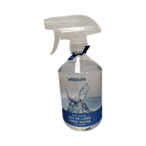 Clear spray bottle labeled 'oNature' on a white background