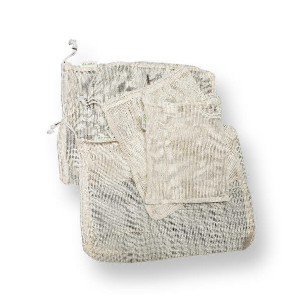 Set of 4 Organic Cotton Produce Bags